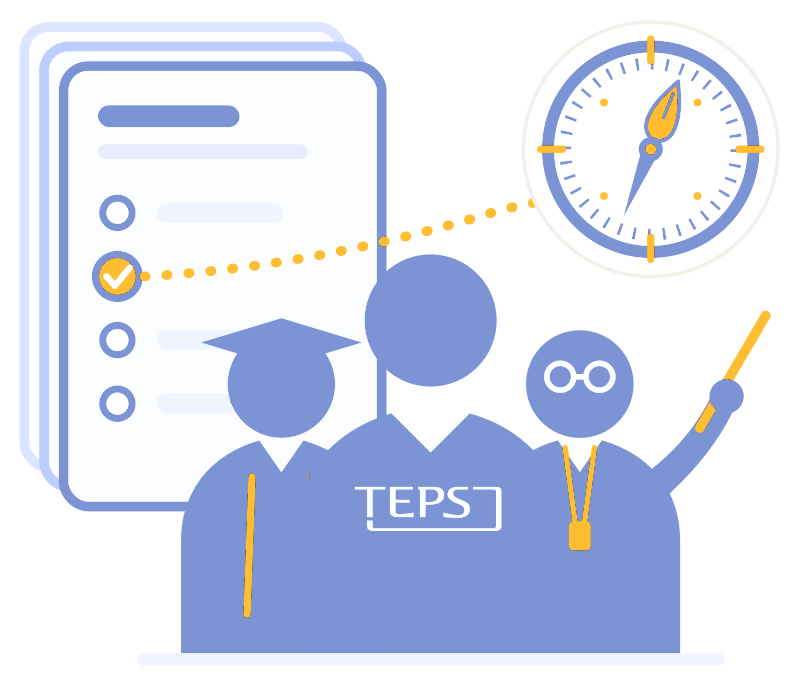 TEPS 출제기관 일러스트